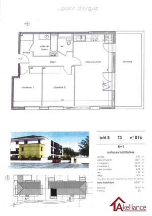 appartement recent à la location -   31200  TOULOUSE, surface 62 m2 location appartement recent - UBI421551859