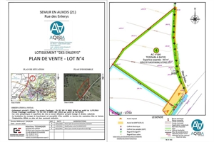 terrain a batir à la vente -   21140  SEMUR EN AUXOIS, surface 957 m2 vente terrain a batir - UBI448010252