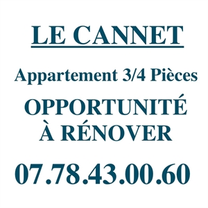 appartement à la vente -   06110  LE CANNET, surface 80 m2 vente appartement - UBI412131068