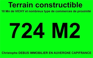 terrain a batir à la vente -   03200  VICHY, surface 724 m2 vente terrain a batir - UBI445706057