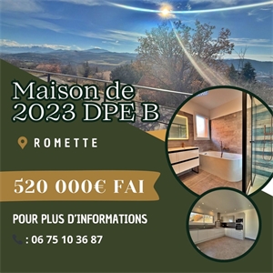 villa à la vente -   05000  ROMETTE, surface 119 m2 vente villa - UBI453524327