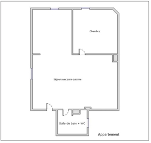 appartement à la vente -   77100  MEAUX, surface 22 m2 vente appartement - UBI472519700