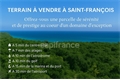 Terrain à bâtir à la vente