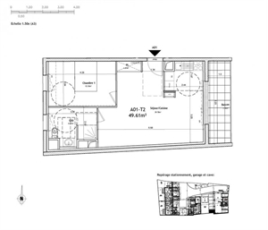 t2 à la vente -   14100  LISIEUX, surface 49 m2 vente t2 - UBI421128061