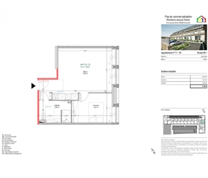t2 à la vente -   50300  AVRANCHES, surface 41 m2 vente t2 - UBI424961137