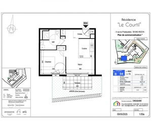 t2 à la vente -   56640  ARZON, surface 43 m2 vente t2 - UBI468991511