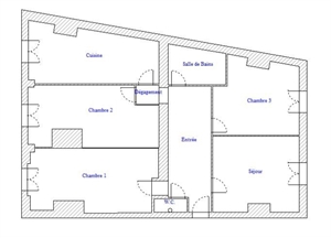 t4 à la location -   69007  LYON 7EME ARRONDISSEMENT, surface 103 m2 location t4 - UBI480835163