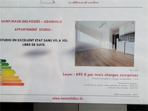 studio à la location -   94550  CHEVILLY LARUE, surface 24 m2 location studio - UBI479222114