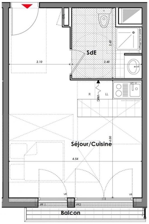 studio à la location -   94320  THIAIS, surface 28 m2 location studio - UBI483433454