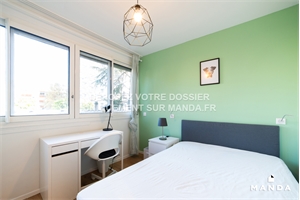 chambre à la location -   69100  VILLEURBANNE, surface 12 m2 location chambre - UBI476984903