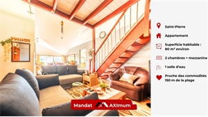 t3 à la vente -   97410  SAINT PIERRE, surface 80 m2 vente t3 - UBI429877334
