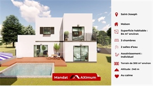 villa à la vente -   97480  SAINT JOSEPH, surface 82 m2 vente villa - UBI435335012