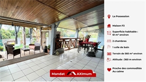 maison à la vente -   97419  LA POSSESSION, surface 61 m2 vente maison - UBI436823738