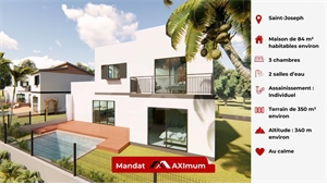 villa à la vente -   97480  SAINT JOSEPH, surface 84 m2 vente villa - UBI446907971