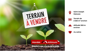 terrain à la vente -   97480  SAINT JOSEPH, surface 2526 m2 vente terrain - UBI447171545