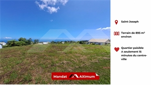 terrain à la vente -   97480  SAINT JOSEPH, surface 896 m2 vente terrain - UBI448284746