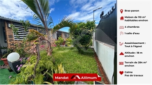 maison à la vente -   97412  BRAS PANON, surface 110 m2 vente maison - UBI449352965