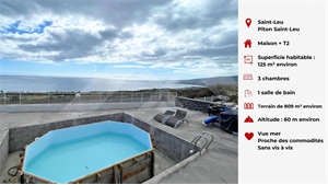 maison à la vente -   97424  LE PITON SAINT LEU, surface 125 m2 vente maison - UBI456962111