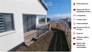 villa à la vente -   97424  LE PITON SAINT LEU, surface 123 m2 vente villa - UBI458402513