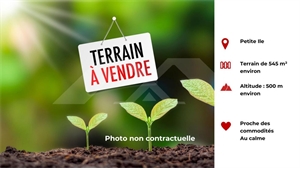 terrain à la vente -   97429  PETITE ILE, surface 545 m2 vente terrain - UBI459446213