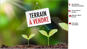terrain à la vente -   97470  SAINT BENOIT, surface 490 m2 vente terrain - UBI459755306