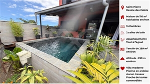 villa à la vente -   97432  RAVINE DES CABRIS, surface 110 m2 vente villa - UBI463143707
