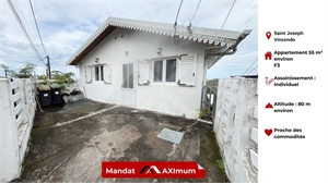 t3 à la vente -   97480  SAINT JOSEPH, surface 55 m2 vente t3 - UBI466754513