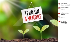 terrain à la vente -   97432  RAVINE DES CABRIS, surface 378 m2 vente terrain - UBI466841126