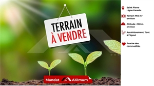 terrain à la vente -   97410  SAINT PIERRE, surface 760 m2 vente terrain - UBI468332063
