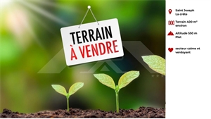 terrain à la vente -   97480  SAINT JOSEPH, surface 400 m2 vente terrain - UBI469177757