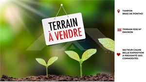 terrain à la vente -   97430  LE TAMPON, surface 1030 m2 vente terrain - UBI470310827