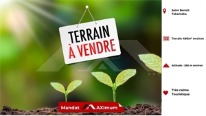 terrain à la vente -   97470  SAINT BENOIT, surface 490 m2 vente terrain - UBI470363309