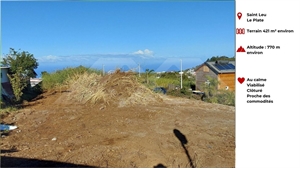 terrain à la vente -   97424  LE PLATE, surface 421 m2 vente terrain - UBI473900822