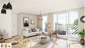 t3 à la vente -   69140  RILLIEUX LA PAPE, surface 63 m2 vente t3 - UBI464019011