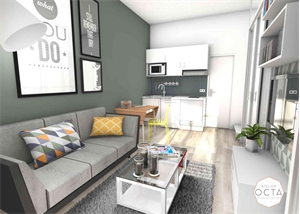 t1 à la vente -   69200  VENISSIEUX, surface 15 m2 vente t1 - UBI464020379