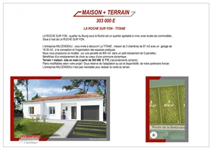 maison à la vente -   85000  LA ROCHE SUR YON, surface 87 m2 vente maison - UBI382974804