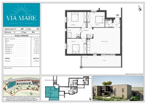 appartement à la vente -   20240  GHISONACCIA, surface 84 m2 vente appartement - UBI456535877