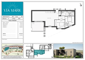 appartement à la vente -   20240  GHISONACCIA, surface 70 m2 vente appartement - UBI456535880