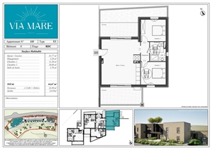 appartement à la vente -   20240  GHISONACCIA, surface 65 m2 vente appartement - UBI456539051