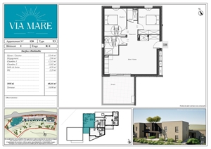 appartement à la vente -   20240  GHISONACCIA, surface 68 m2 vente appartement - UBI456549248