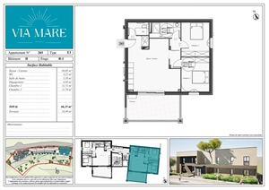 appartement à la vente -   20240  GHISONACCIA, surface 66 m2 vente appartement - UBI456549257