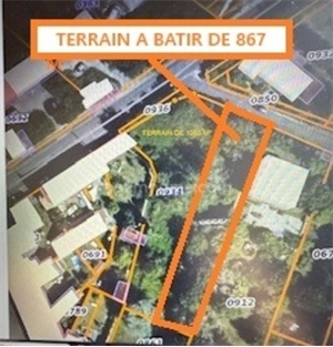 terrain a batir à la vente -   91410  SAINT CYR SOUS DOURDAN, surface 867 m2 vente terrain a batir - UBI474660131
