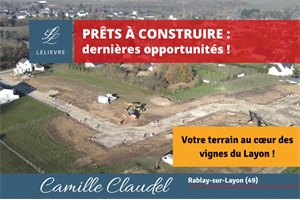 lotissement à la vente -   49750  RABLAY SUR LAYON, surface 441 m2 vente lotissement - UBI401386629