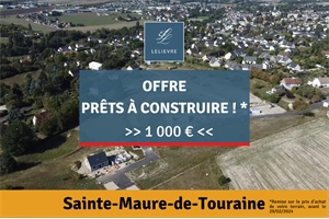 lotissement à la vente -   37800  SAINTE MAURE DE TOURAINE, surface 492 m2 vente lotissement - UBI409811126