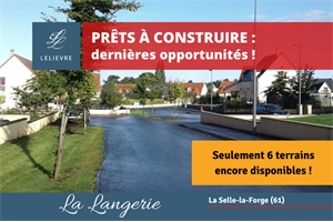 lotissement à la vente -   61100  LA SELLE LA FORGE, surface 860 m2 vente lotissement - UBI93425236