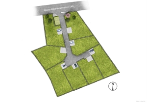terrain à la vente -   56140  MALESTROIT, surface 459 m2 vente terrain - UBI389149742