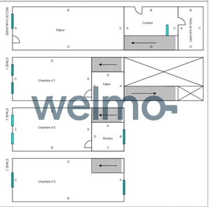 maison de ville à la vente -   02200  SOISSONS, surface 90 m2 vente maison de ville - UBI476559980