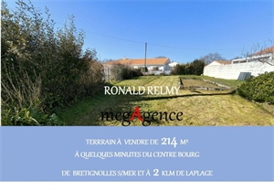 terrain a batir à la vente -   85470  BRETIGNOLLES SUR MER, surface 214 m2 vente terrain a batir - UBI461937101