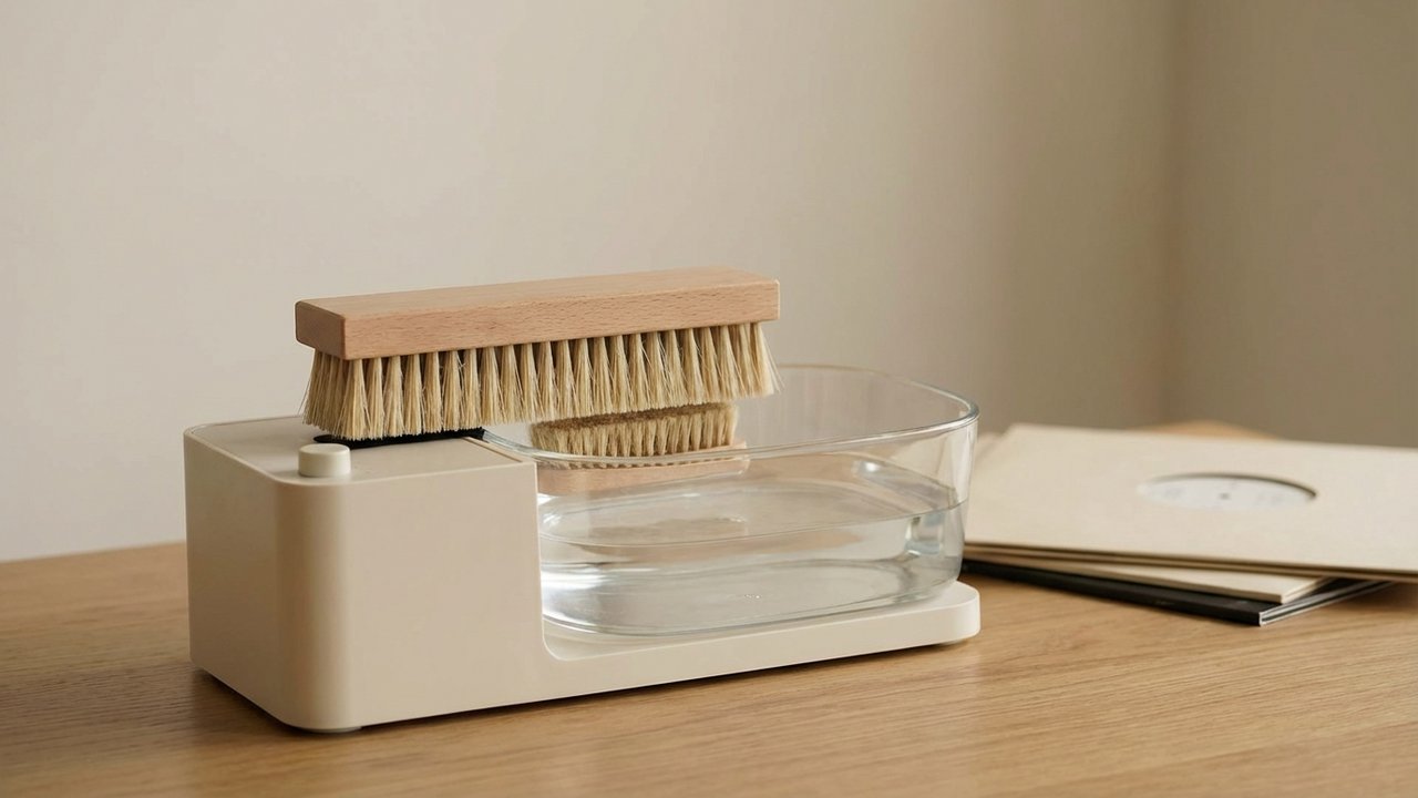 Machine de nettoyage pour disques vinyles