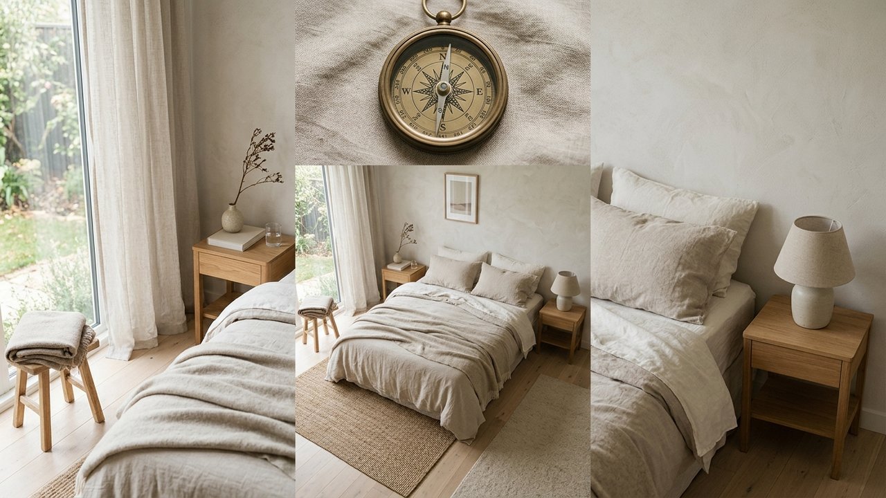Directions cardinales pour l'orientation du lit en feng shui